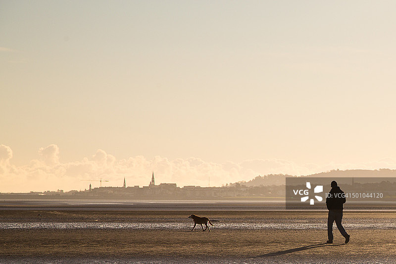 爱尔兰都柏林桑迪蒙特海滩图片素材