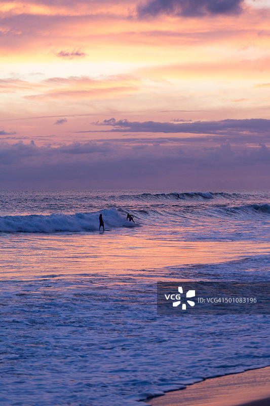 哥斯达黎加海滩日落图片素材