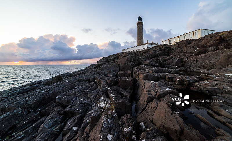 阿德namurchan灯塔的岩石图片素材