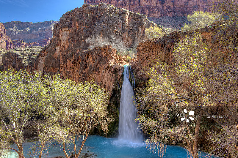 哈瓦苏瀑布图片素材