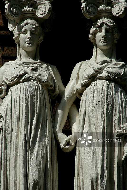 女像柱图片素材