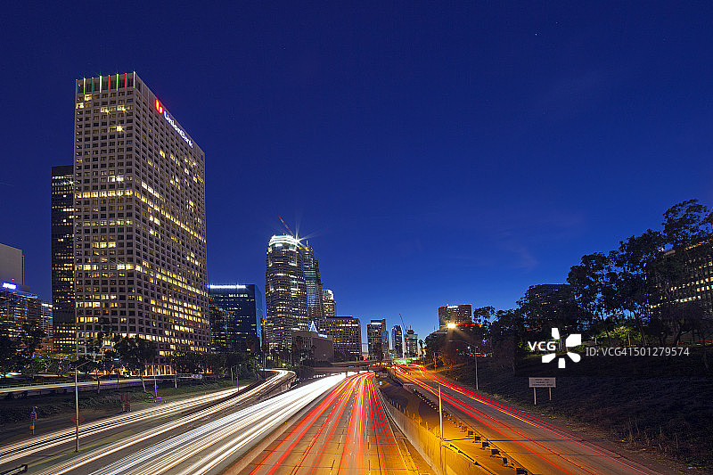 美国加利福尼亚州洛杉矶市中心图片素材