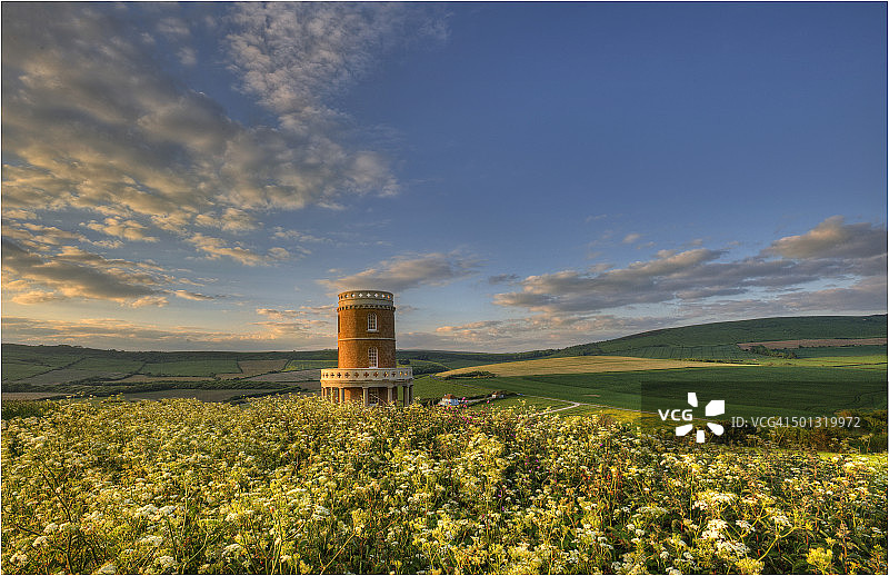 克拉韦尔塔，英国多塞特郡金默里奇海湾图片素材