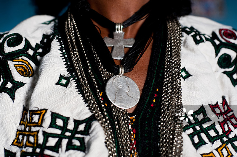 埃塞俄比亚传统服饰和珠宝图片素材