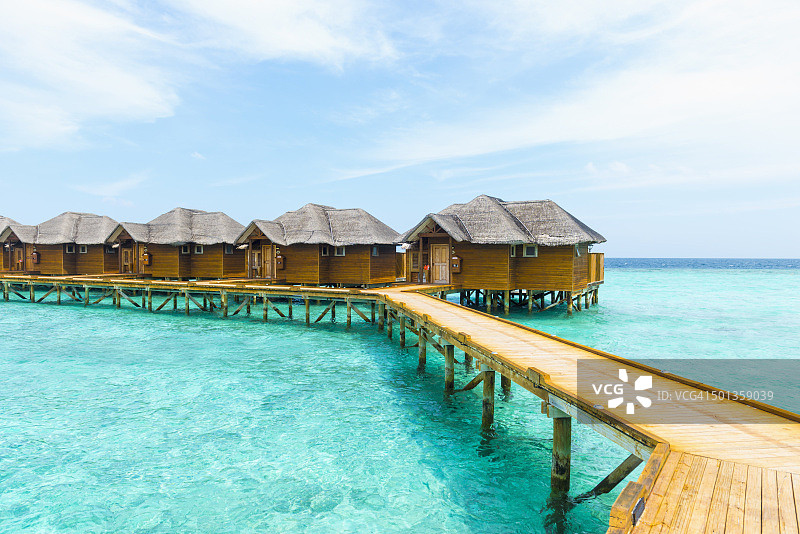 马尔代夫水上别墅图片素材