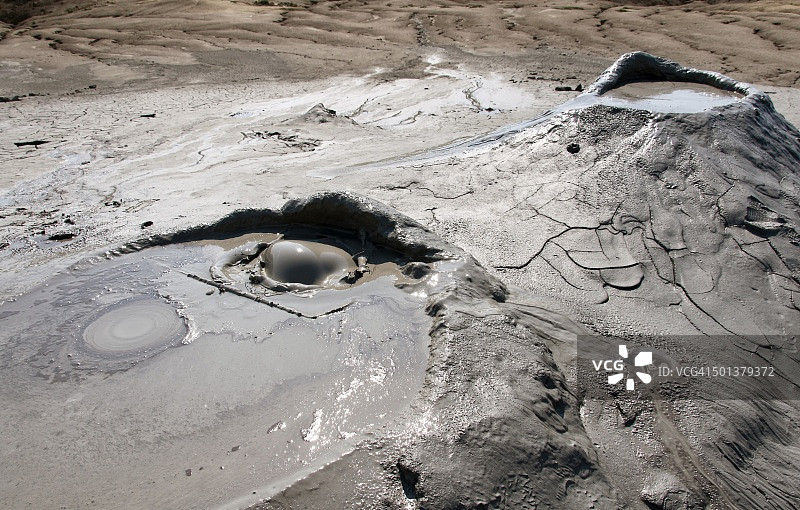 罗马尼亚布泽乌的贝尔卡泥火山图片素材