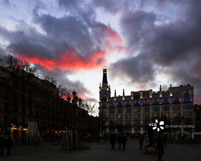 西班牙马德里圣安娜广场图片素材