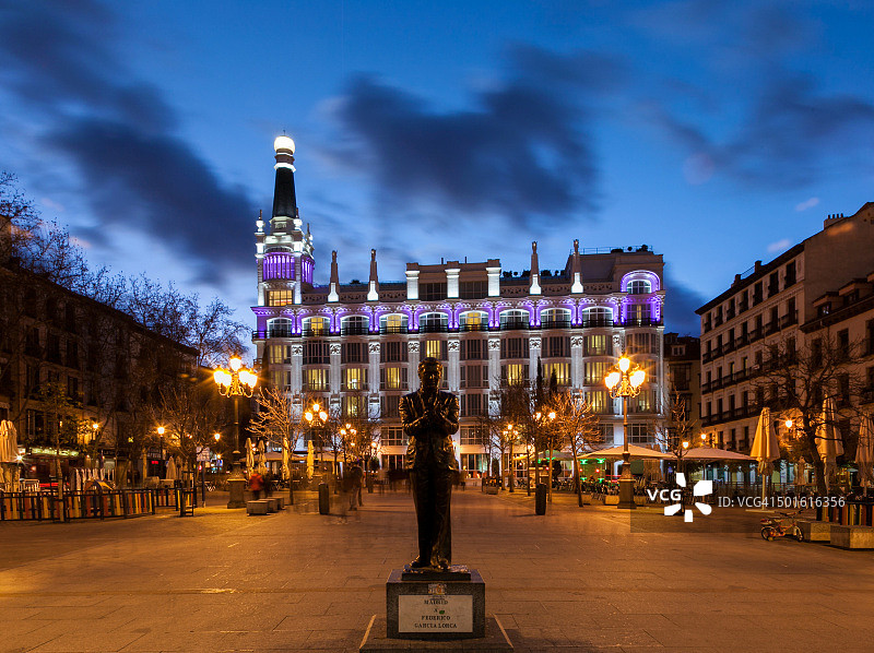 西班牙马德里圣安娜广场图片素材
