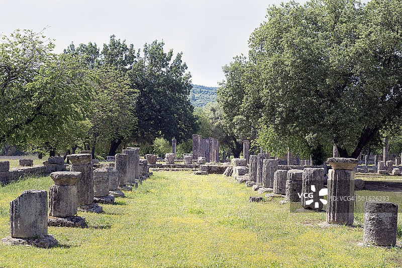 古奥林匹亚的柱子图片素材
