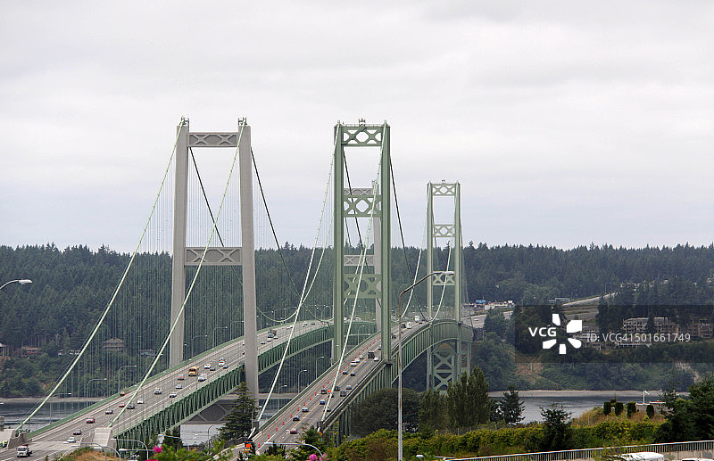 塔科马海峡大桥图片素材
