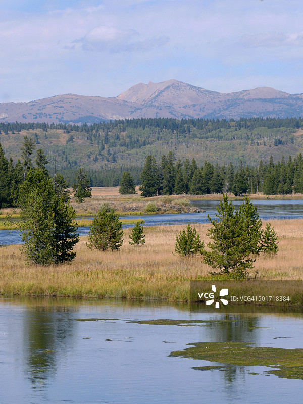 哈里曼州立公园的亨利福克河图片素材
