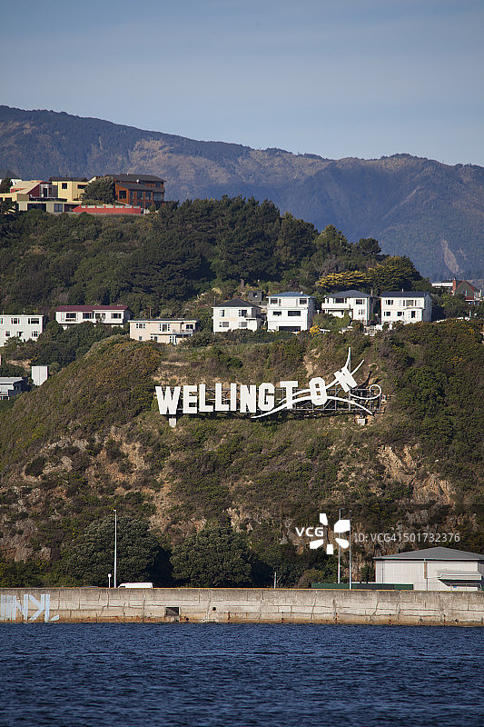 惠灵顿多风标志图片素材