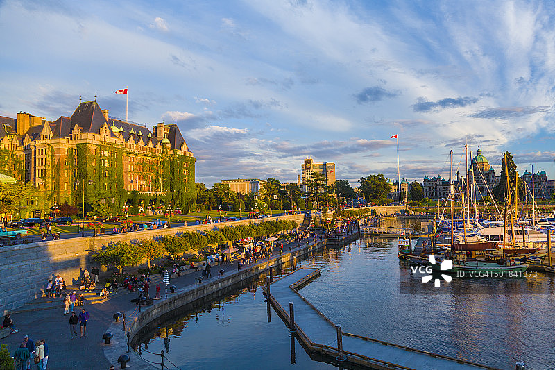 加拿大维多利亚内港图片素材