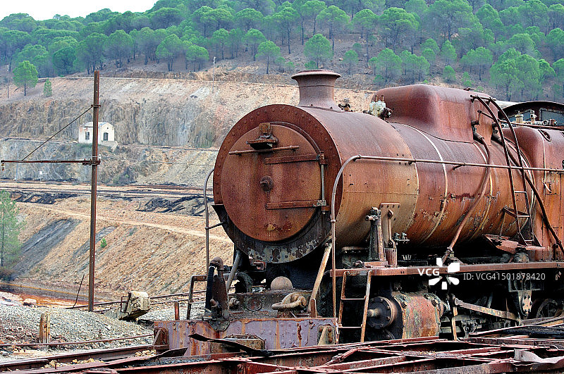 力拓矿区的火车图片素材
