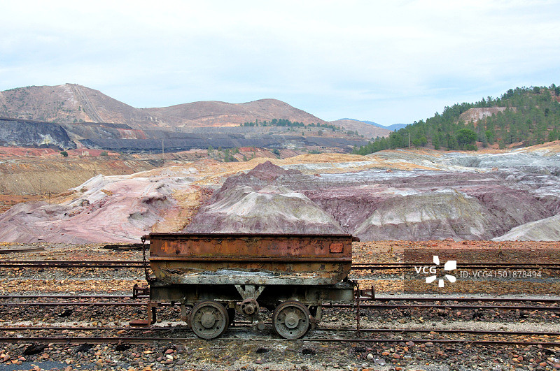 力拓矿区的火车图片素材