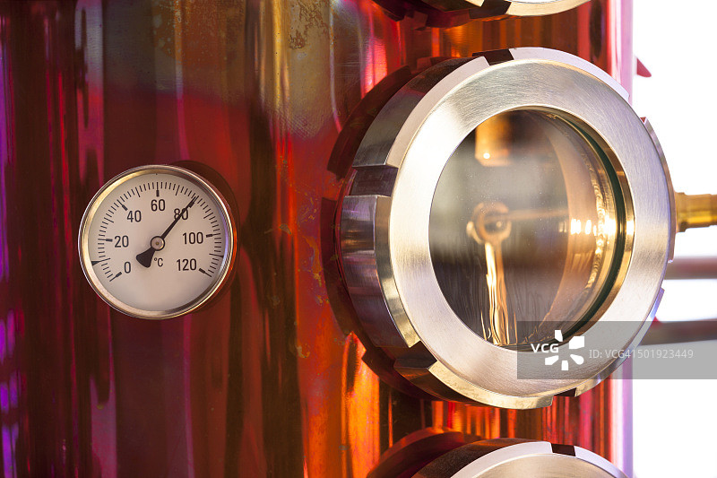 水果白兰地酿酒厂特写图片素材