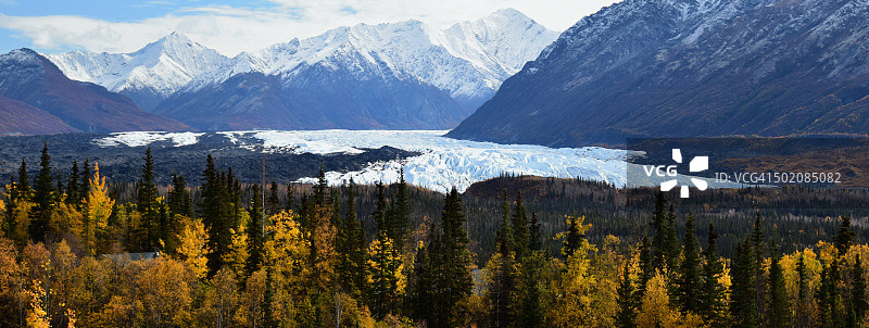 马塔努斯卡冰川图片素材