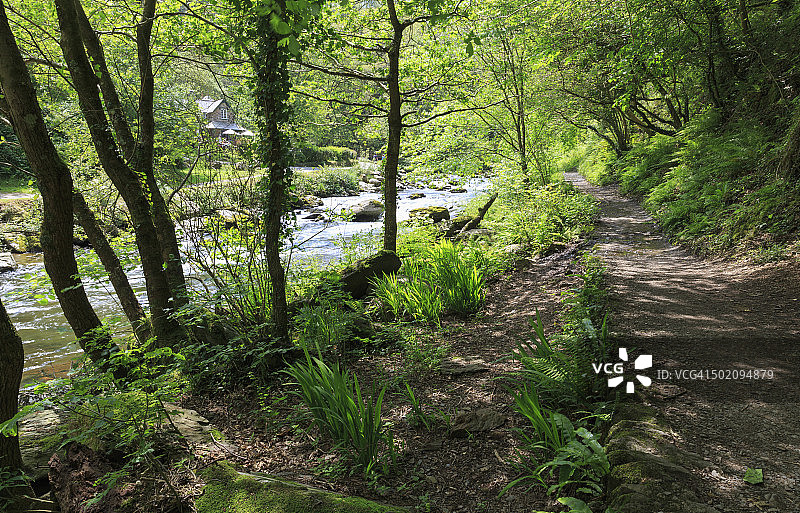 北德文郡汇合水图片素材
