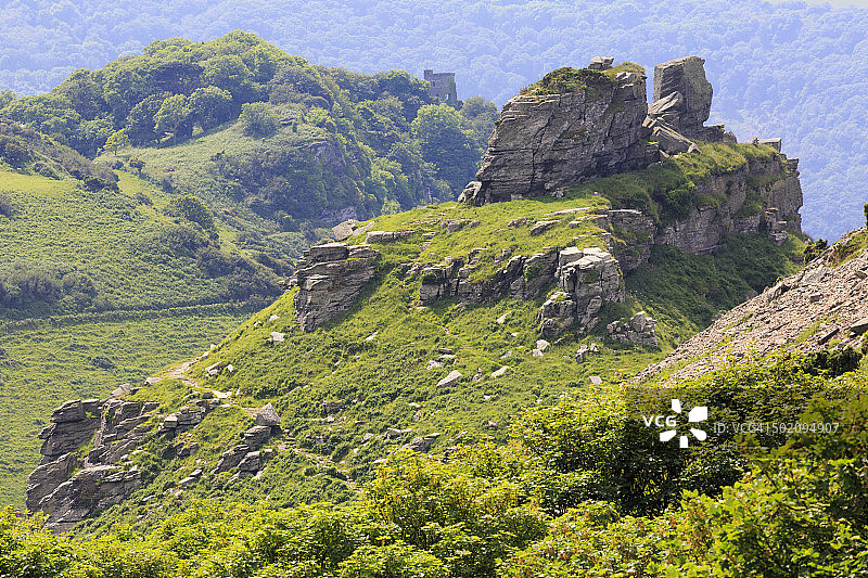 德文岩石谷风光图片素材