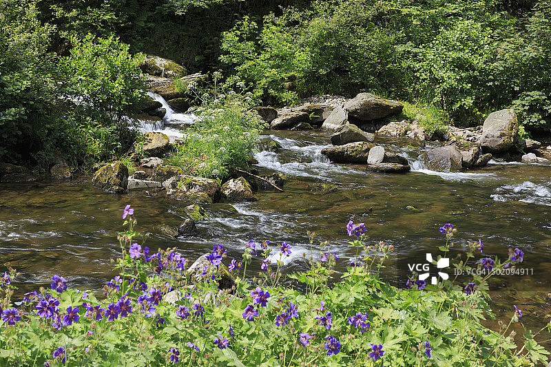 北德文郡汇合水图片素材