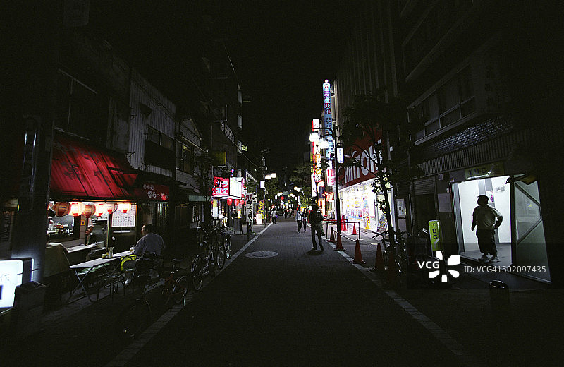 大森的夜景街道图片素材