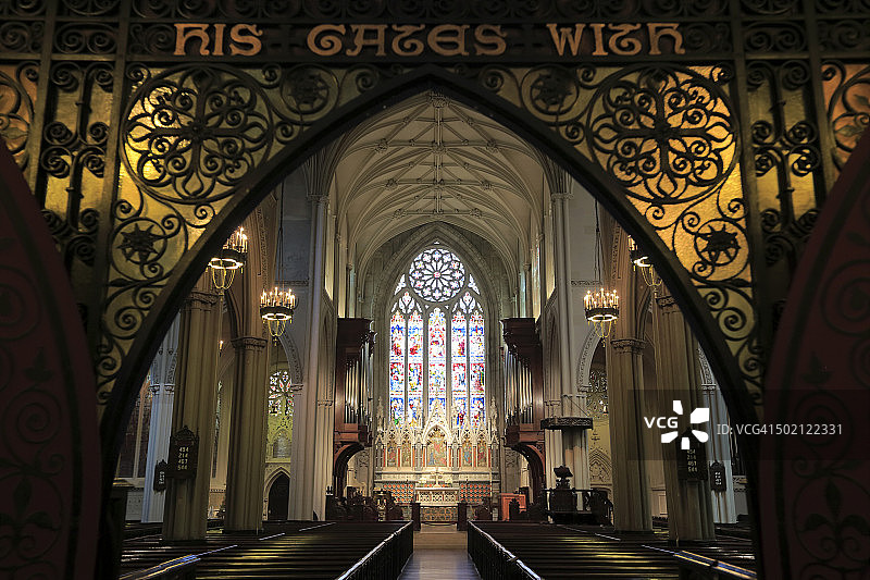 格雷斯教堂内部景观图片素材