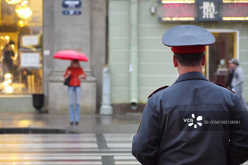 雨中的涅瓦大街，圣彼得堡图片素材