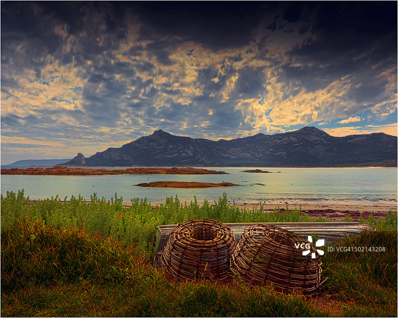 塔斯马尼亚弗林德斯岛巴斯海峡基利克兰基海湾图片素材
