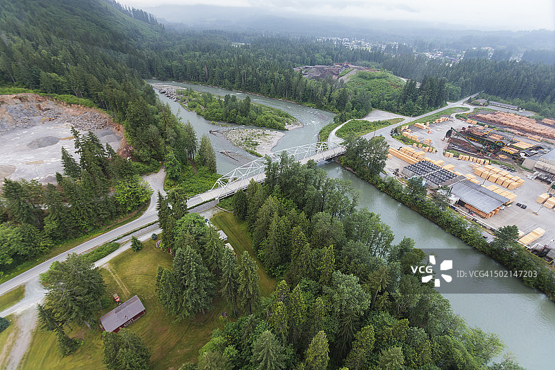 斯蒂拉瓜米什河航拍景观图片素材
