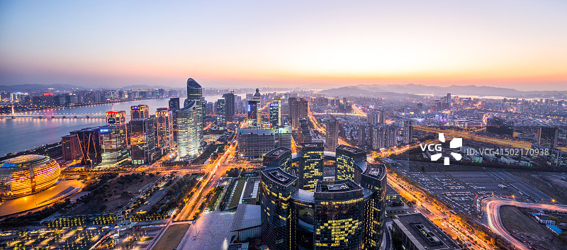 中国杭州钱江新城（CBD）城市景观图片素材