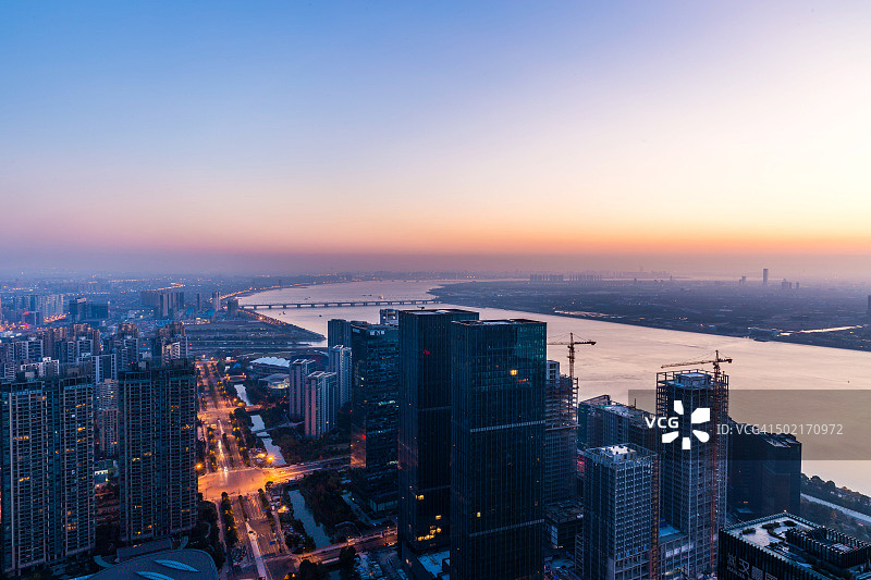 中国杭州钱江新城（CBD）城市景观图片素材