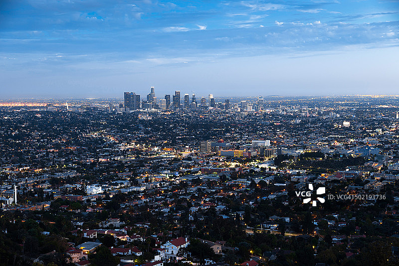 洛杉矶天际线图片素材