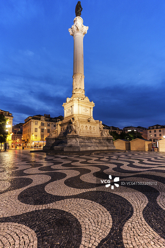 里斯本的佩德罗四世广场图片素材