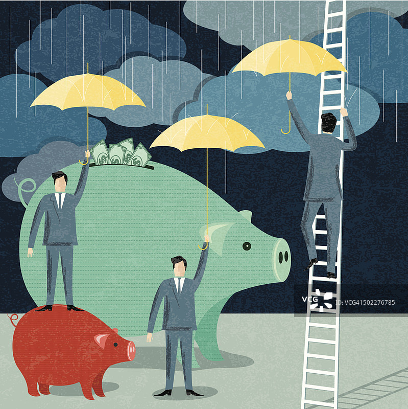 商人们保护投资图片素材