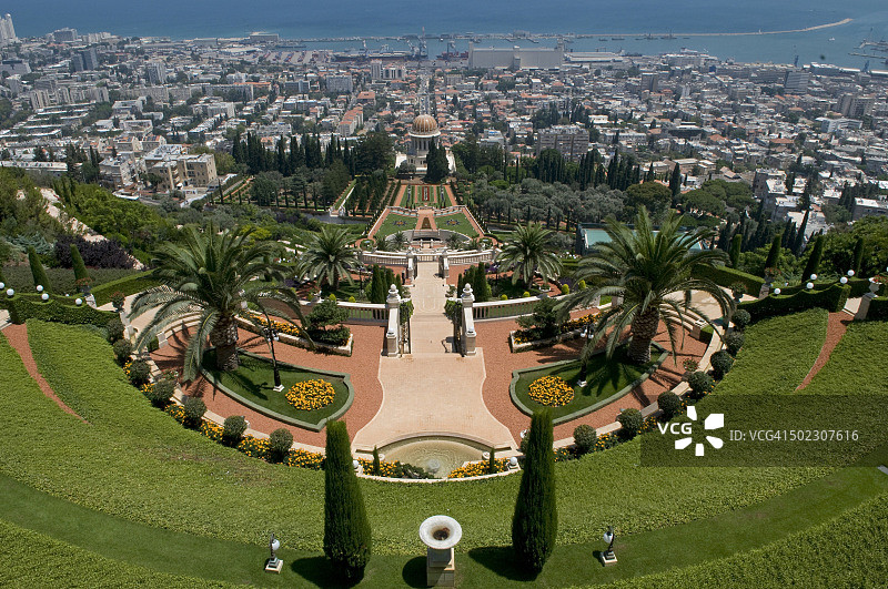 海法巴哈伊花园图片素材