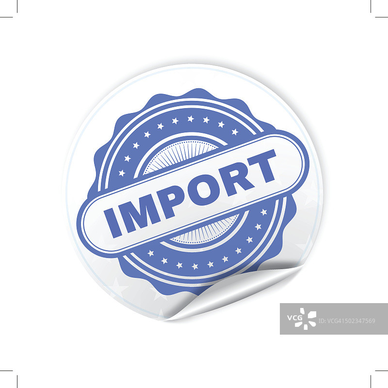 进口标签图片素材