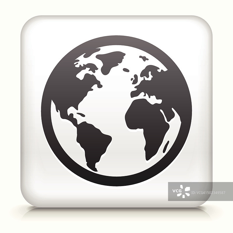 地球免版税矢量素材方块按钮图片素材