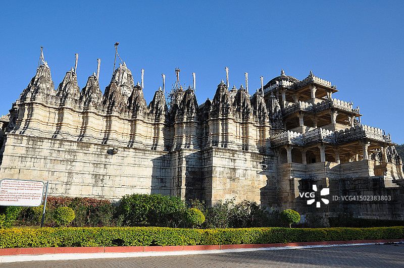 乌代浦尔拉纳克普尔耆那教寺庙图片素材