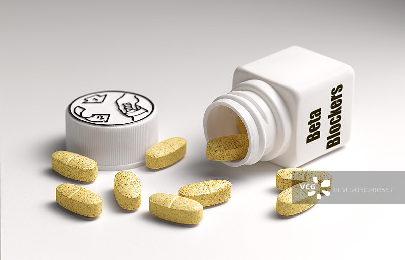 β受体阻滞剂药丸图片素材