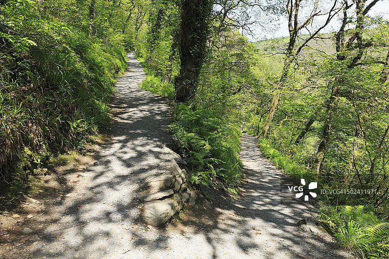 林恩峡谷的人行道图片素材