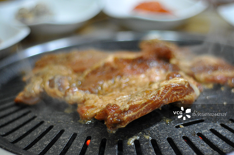 烤猪肋排图片素材