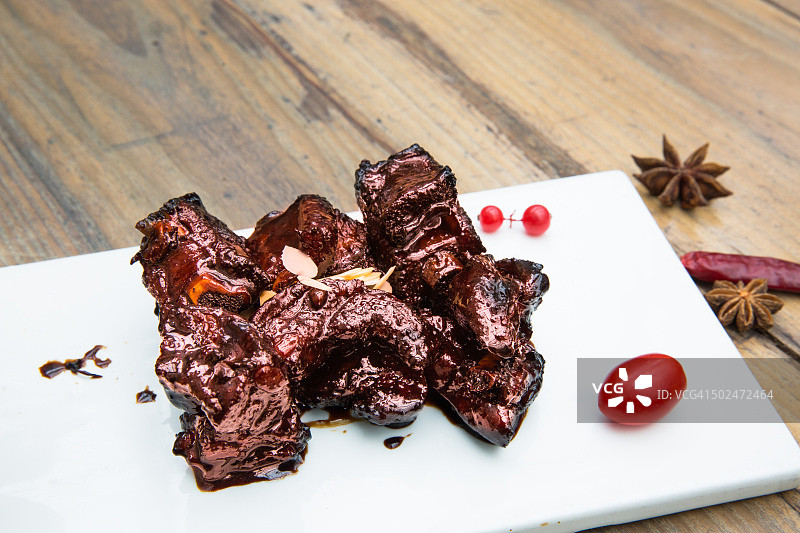 中式红烧排骨图片素材