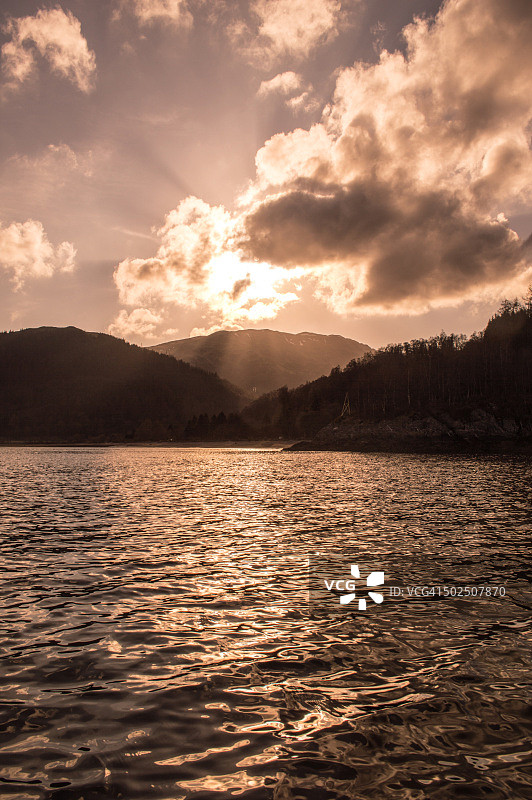 洛克朗湖的迷人景色图片素材