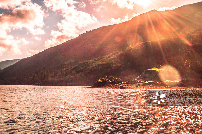 洛克朗湖的迷人景色图片素材