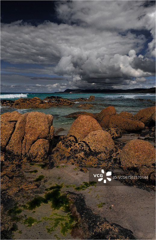 塔斯马尼亚弗雷西内半岛附近友谊海滩景色图片素材