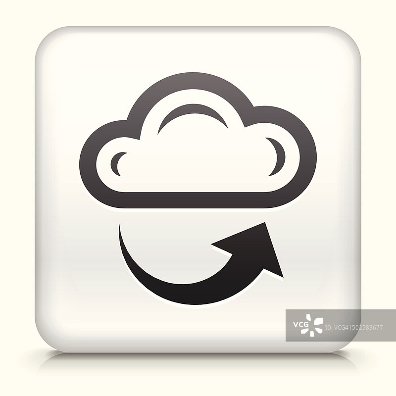 云和天气方块按钮免版税矢量图图片素材