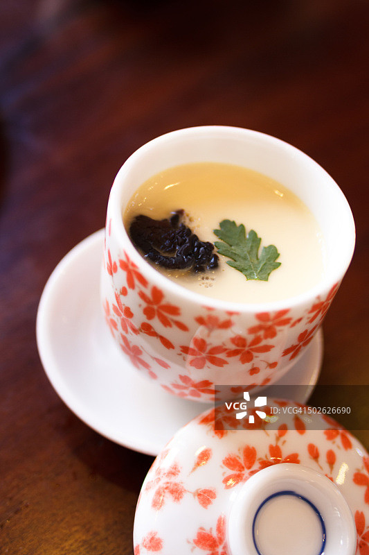 日式传统鸡蛋羹-茶碗蒸图片素材