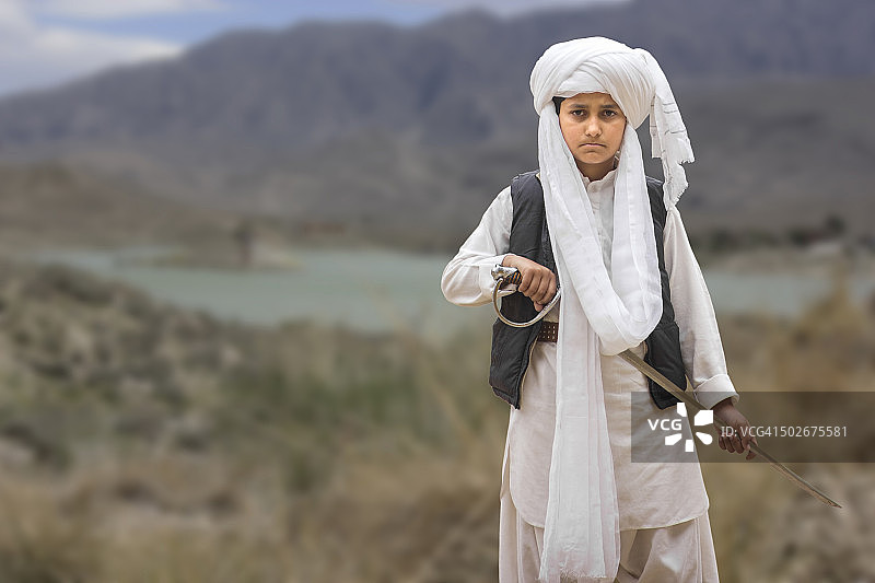 年轻的俾路支战士图片素材