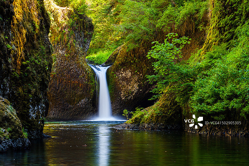 潘趣碗瀑布图片素材