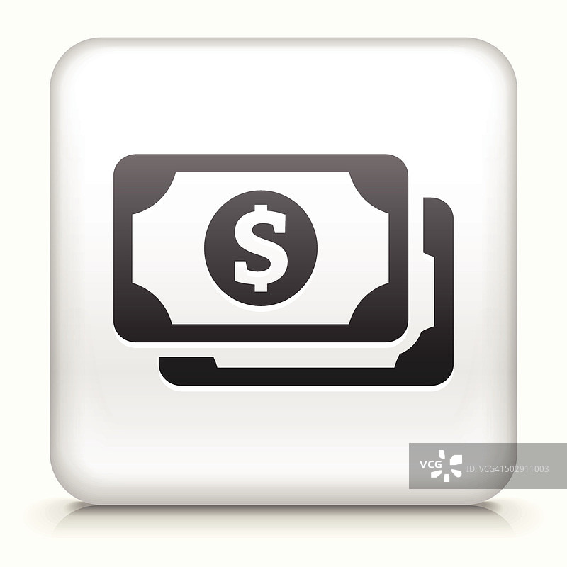 现金方形按钮免版税矢量图图片素材